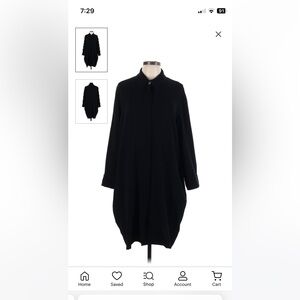 Marina Rinaldi Voyage - Black Shirtdress size 16 (MR 21)